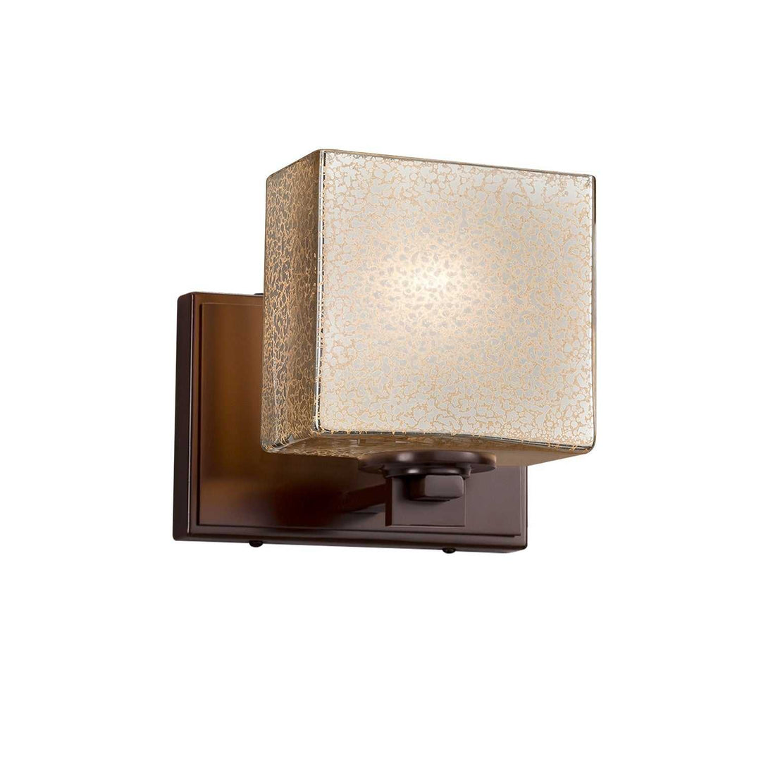 Fusion One Light Wall Sconce in Dark Bronze Justice Designs