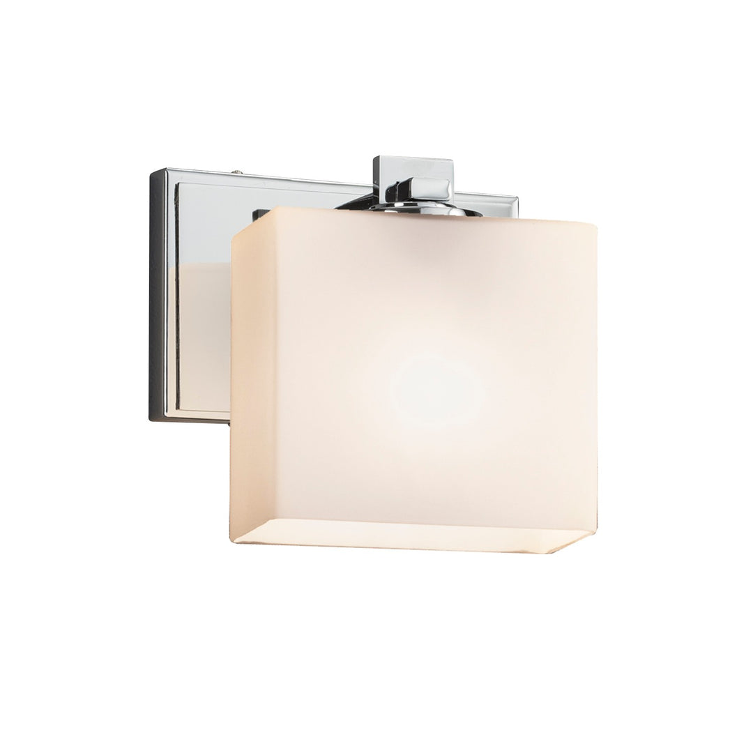 Justice Designs - FSN-8447-55-OPAL-CROM-LED1-700 - LED Wall Sconce - Fusion - Polished Chrome