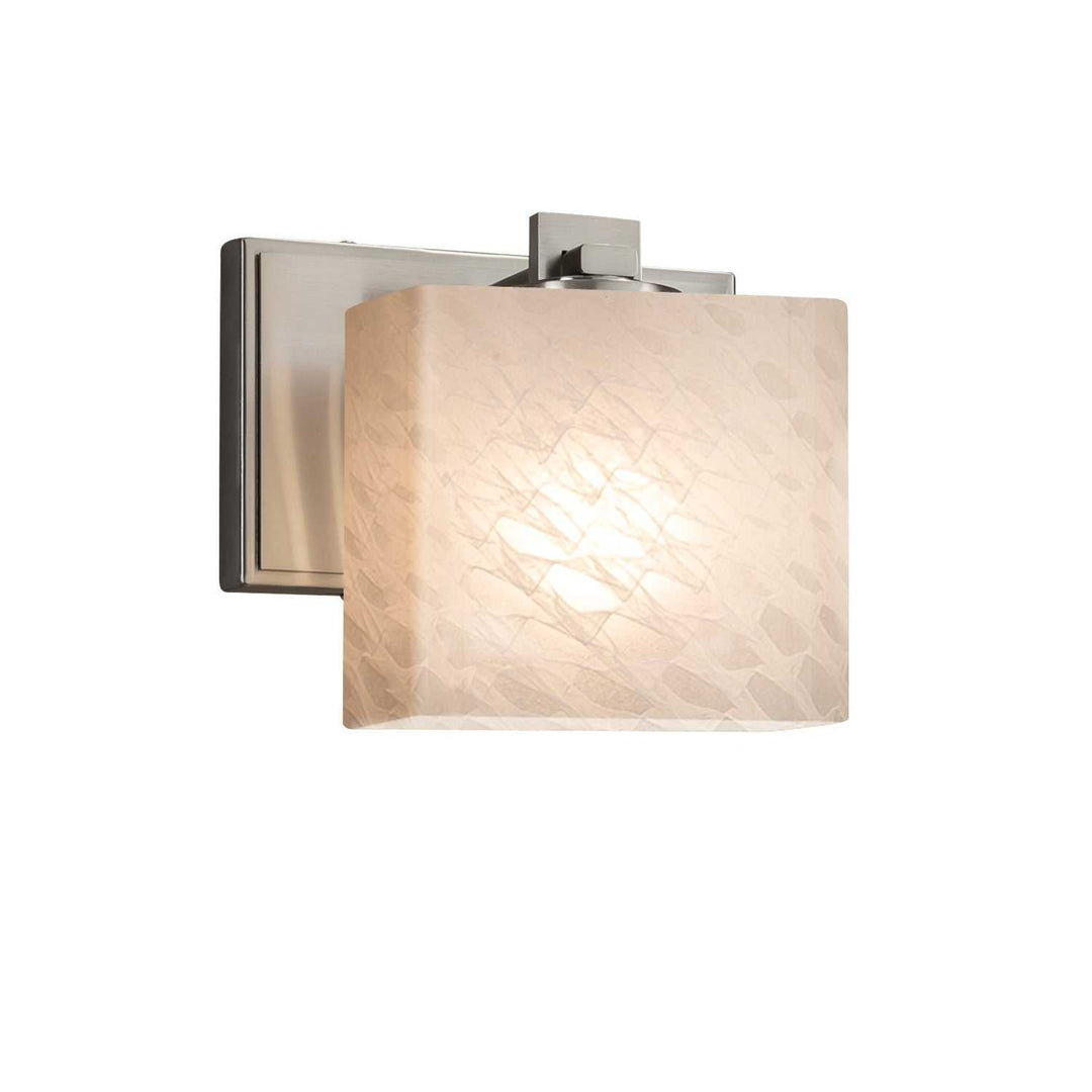 Fusion One Light Wall Sconce in Brushed Nickel Justice Designs