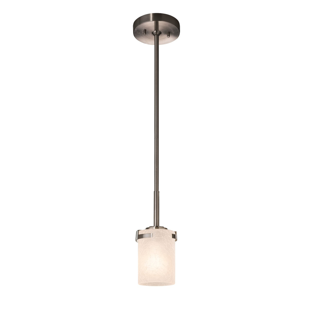 Justice Designs - FSN-8455-10-FRCR-NCKL-LED1-700 - LED Pendant - Fusion - Brushed Nickel