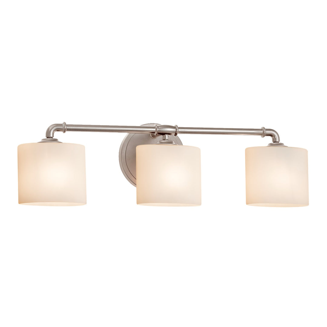 Justice Designs - FSN-8463-30-OPAL-NCKL-LED3-2100 - LED Bath Bar - Fusion - Brushed Nickel