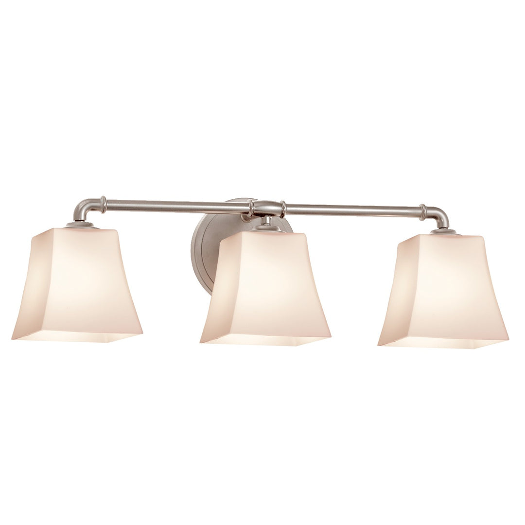 Justice Designs - FSN-8463-40-OPAL-NCKL-LED3-2100 - LED Bath Bar - Fusion - Brushed Nickel