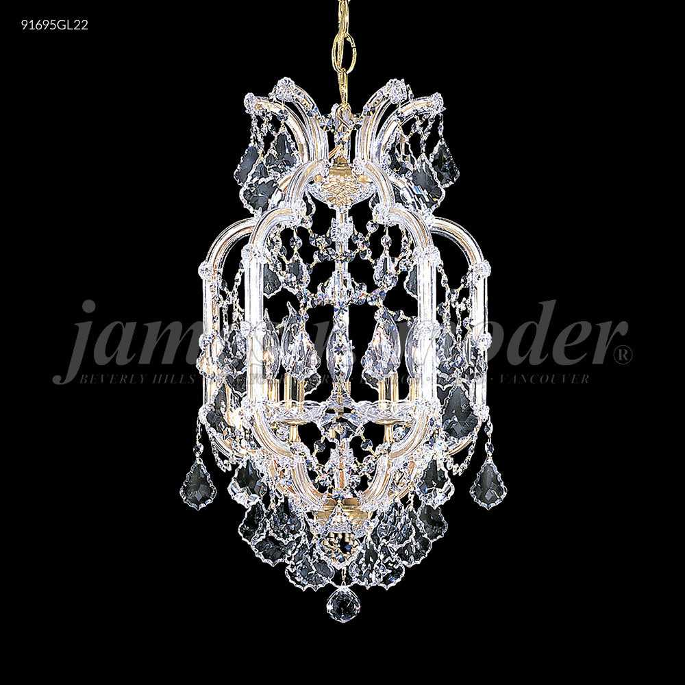 Maria Theresa Grand Five Light Pendant in Gold Lustre James R. Moder Canada