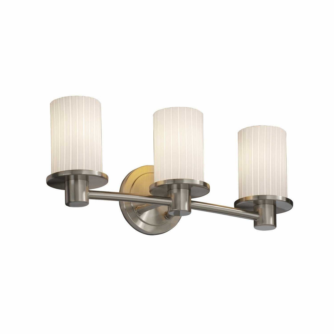 Fusion LED Bath Bar in Brushed Nickel Justice Designs