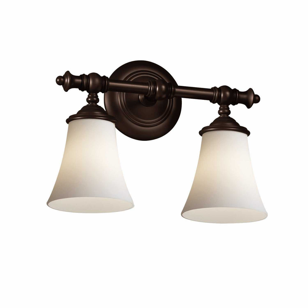 Fusion Two Light Bath Bar in Dark Bronze Justice Designs