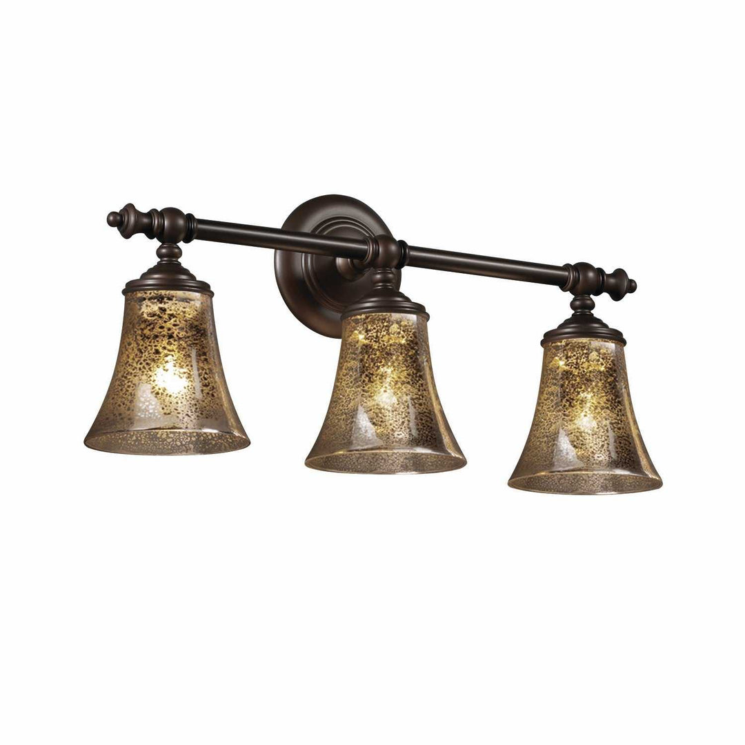 Fusion Three Light Bath Bar in Dark Bronze Justice Designs