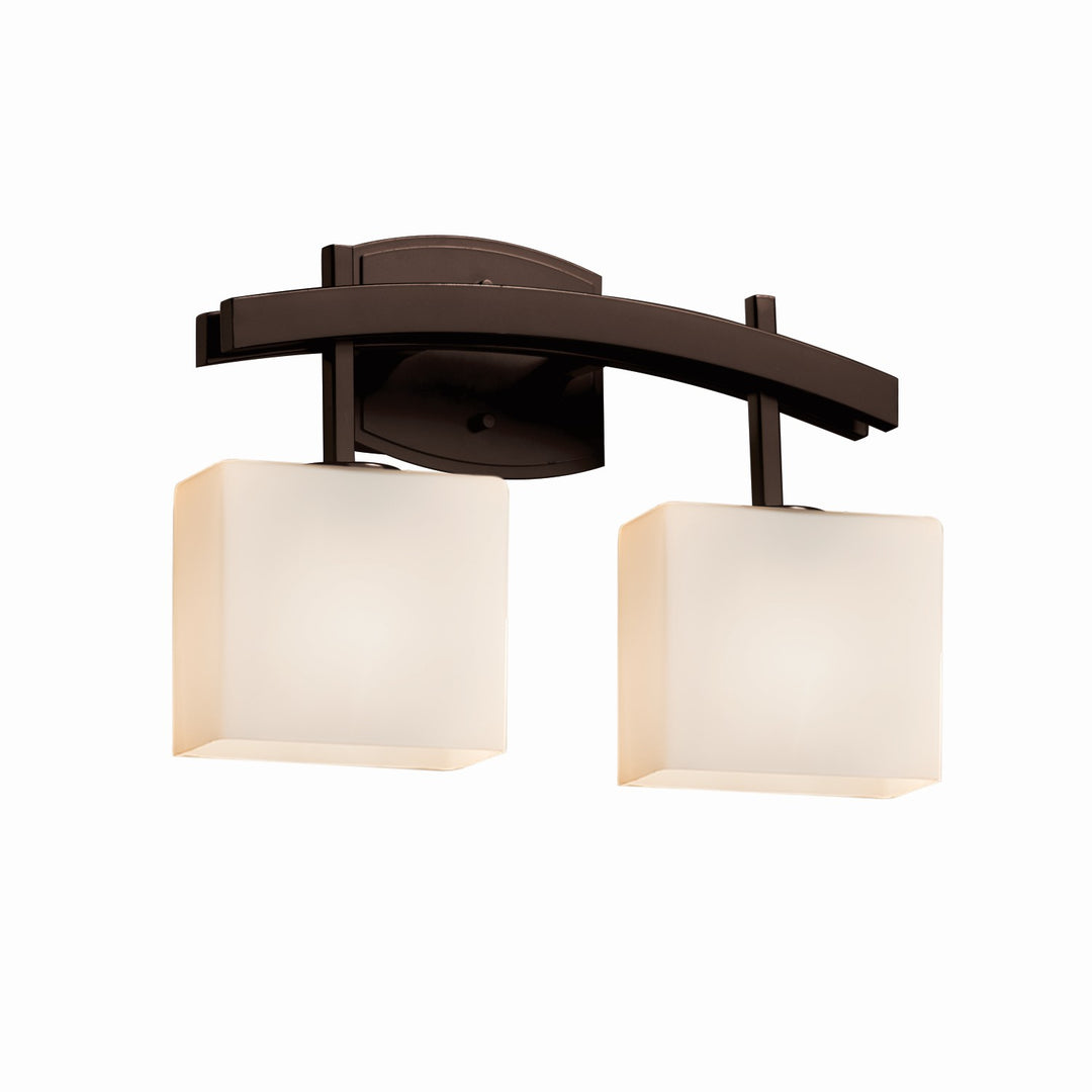 Justice Designs - FSN-8592-55-OPAL-DBRZ-LED2-1400 - LED Bath Bar - Fusion - Dark Bronze