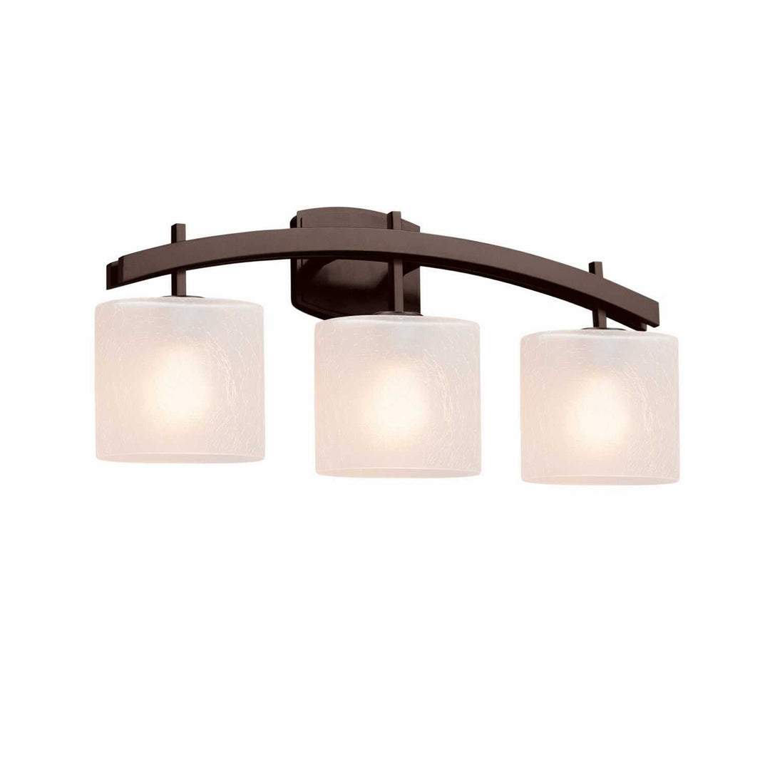 Fusion Three Light Bath Bar in Dark Bronze Justice Designs
