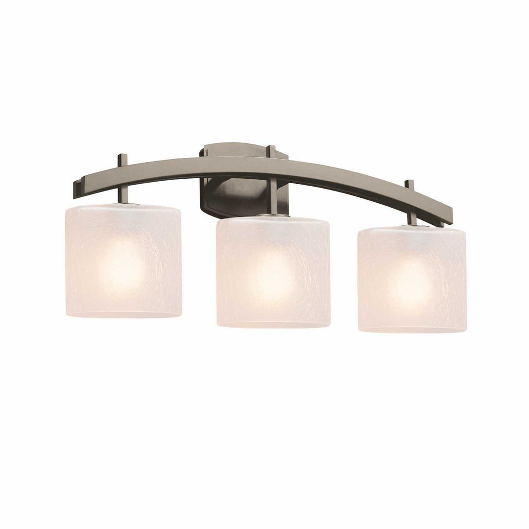 Fusion Three Light Bath Bar in Brushed Nickel Justice Designs