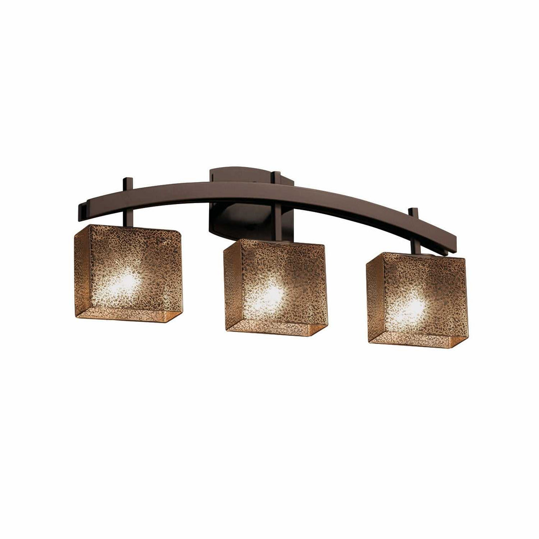 Fusion Three Light Bath Bar in Dark Bronze Justice Designs