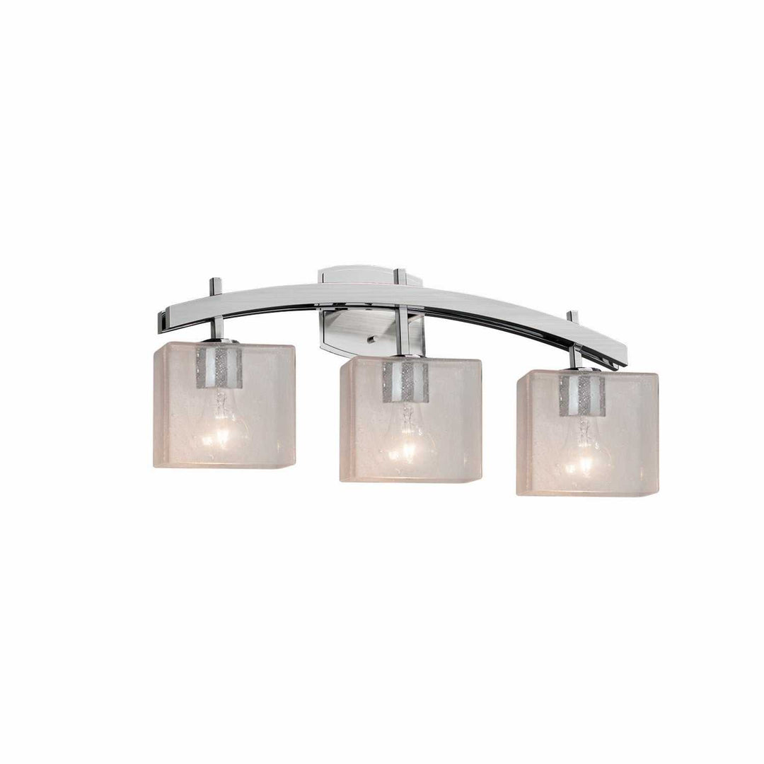 Fusion LED Bath Bar in Brushed Nickel Justice Designs