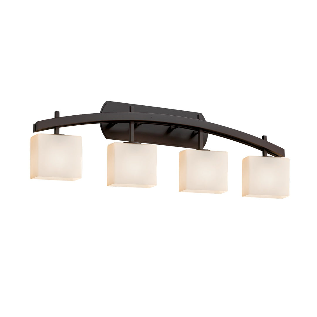 Justice Designs - FSN-8594-30-OPAL-DBRZ-LED4-2800 - LED Bath Bar - Fusion - Dark Bronze