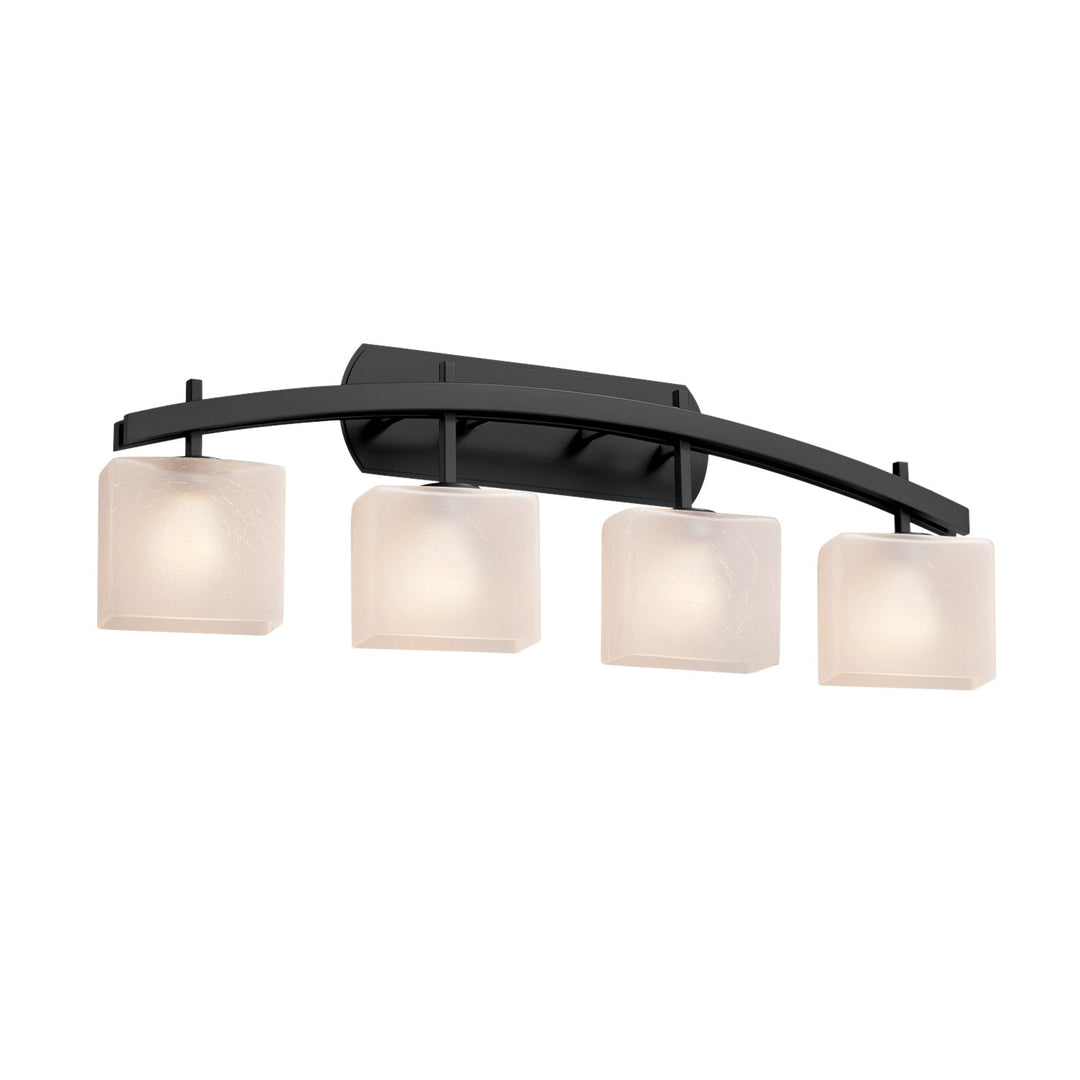 Justice Designs - FSN-8594-55-FRCR-MBLK-LED4-2800 - LED Bath Bar - Fusion - Matte Black