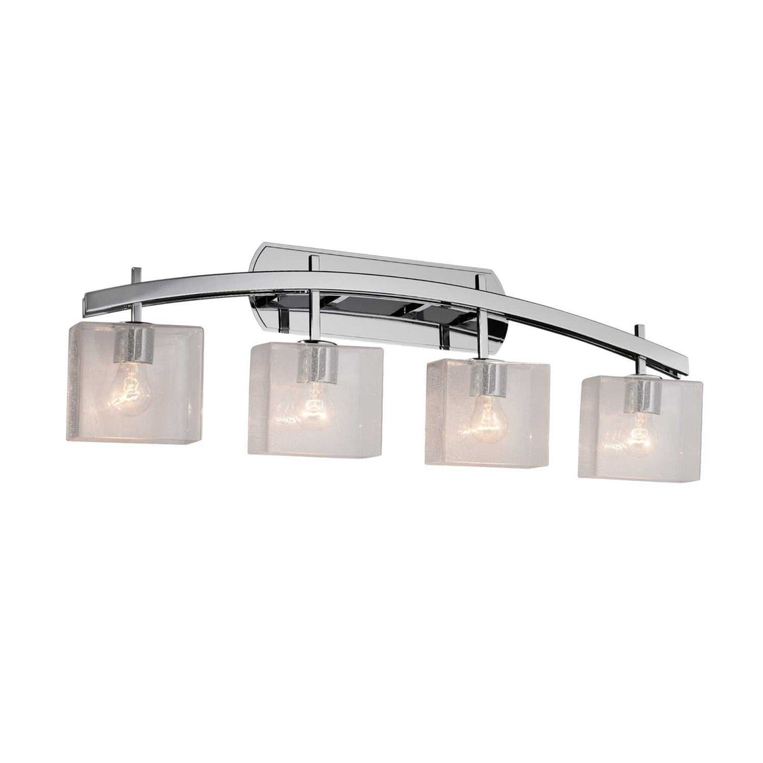 Fusion Four Light Bath Bar in Polished Chrome Justice Designs