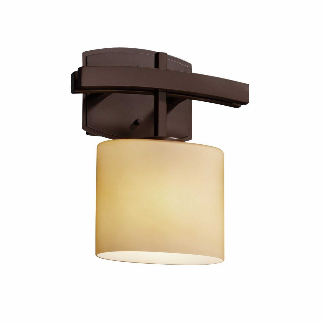 Fusion LED Wall Sconce in Dark Bronze Justice Designs