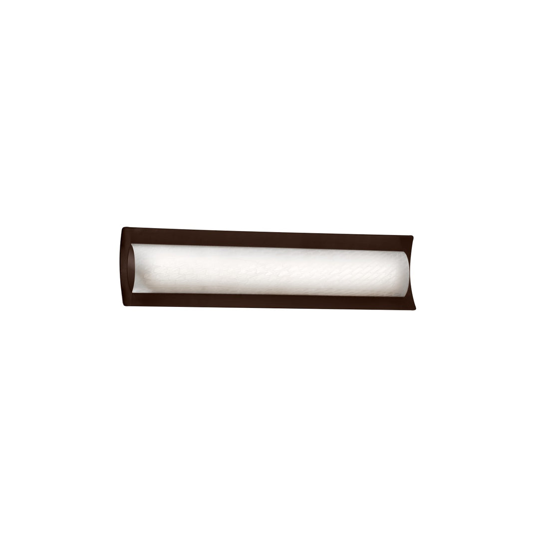 Justice Designs - FSN-8631-WEVE-DBRZ - LED Linear Bath Bar - Fusion - Dark Bronze