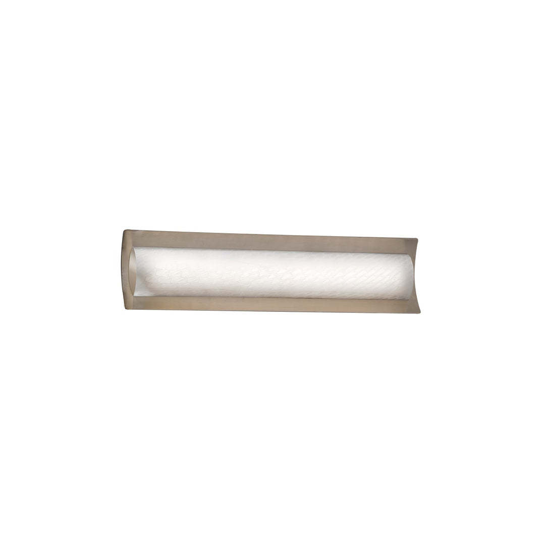 Justice Designs - FSN-8631-WEVE-NCKL - LED Linear Bath Bar - Fusion - Brushed Nickel