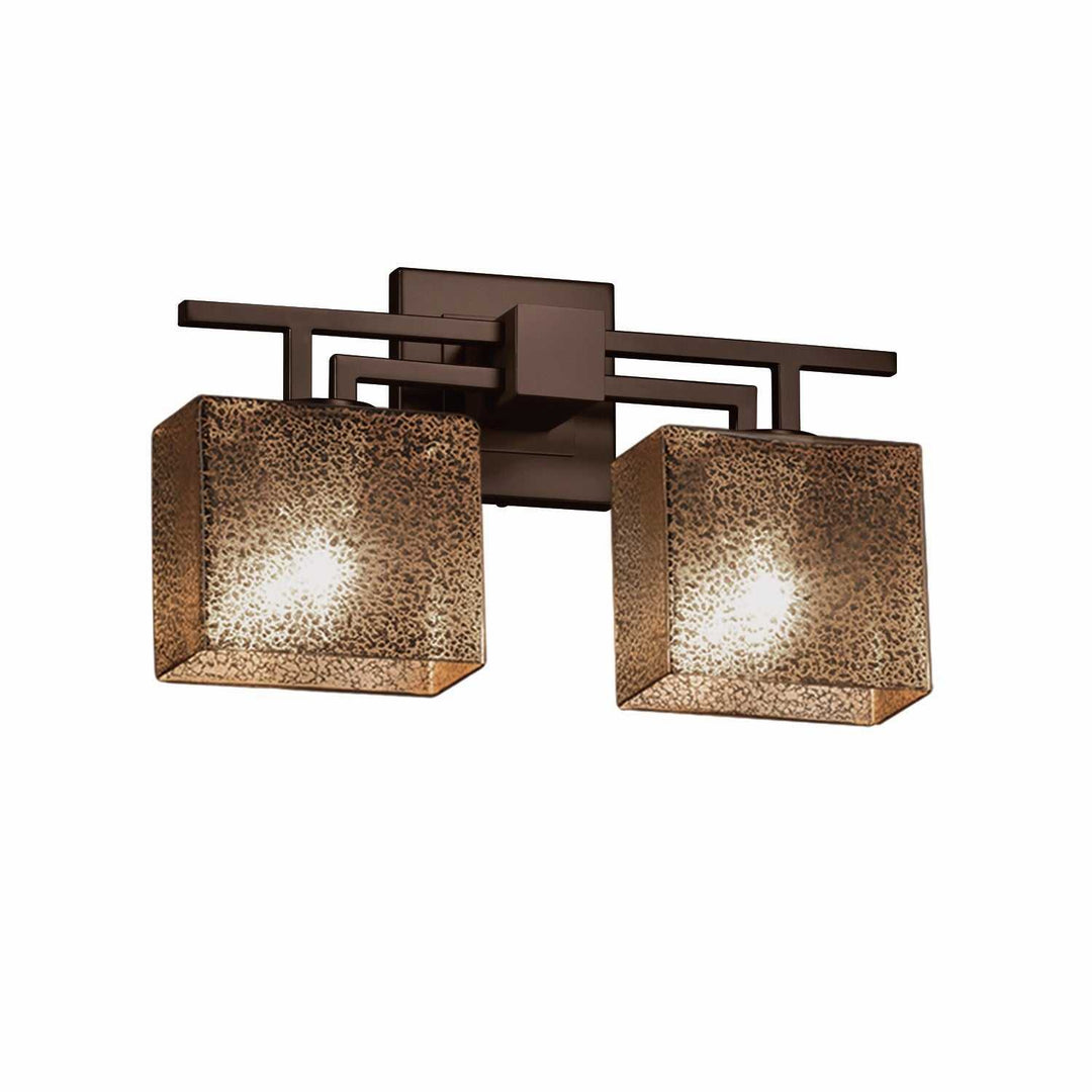 Fusion Two Light Bath Bar in Dark Bronze Justice Designs