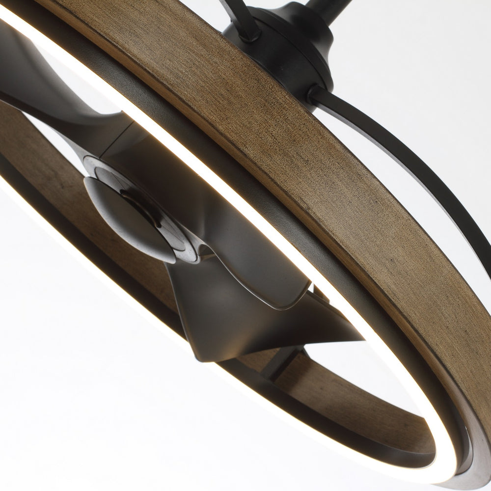 Maxim - 63001DWBK - LED Fandelight - Teton - Driftwood / Black