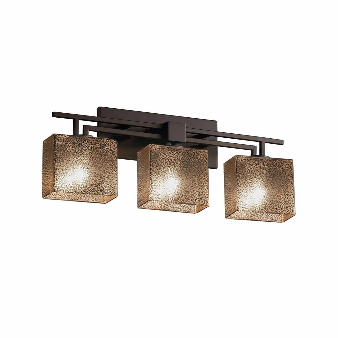 Fusion Three Light Bath Bar in Dark Bronze Justice Designs