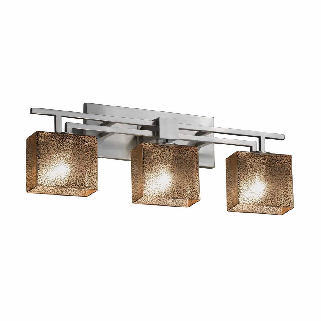 Fusion Three Light Bath Bar in Brushed Nickel Justice Designs