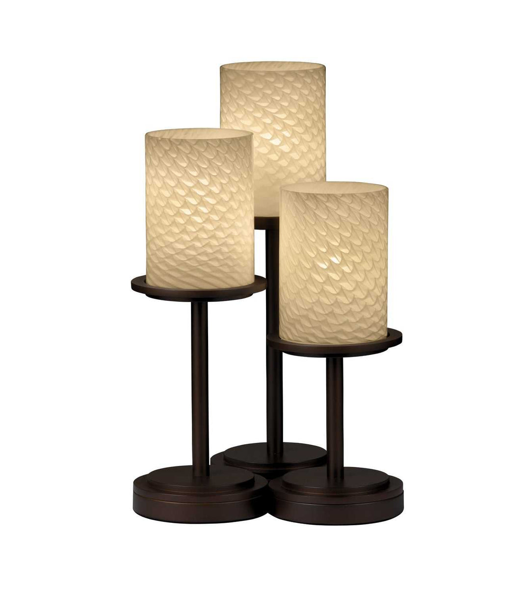 Fusion LED Table Lamp in Dark Bronze Justice Designs