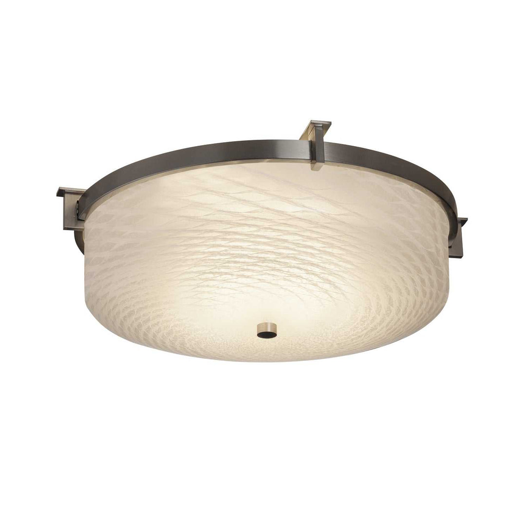 Fusion LED Flush-Mount in Brushed Nickel Justice Designs