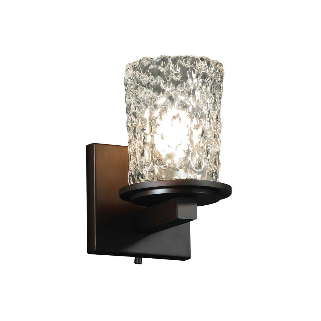 Veneto Luce LED Wall Sconce in Dark Bronze Justice Designs