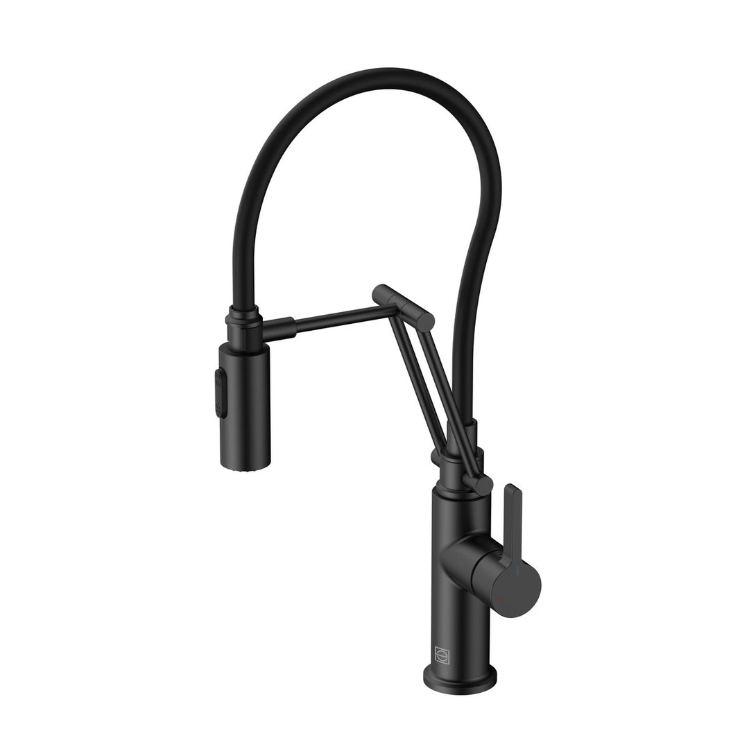 Leonardo Kitchen Faucet in Matte Black - available from The Lighting Shoppe, trusted by Canadian homeowners