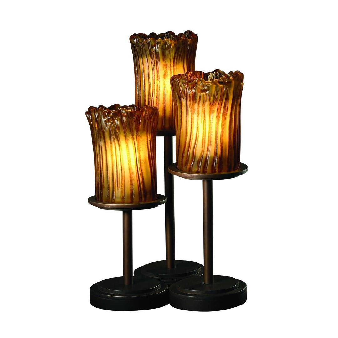 Veneto Luce LED Table Lamp in Dark Bronze Justice Designs