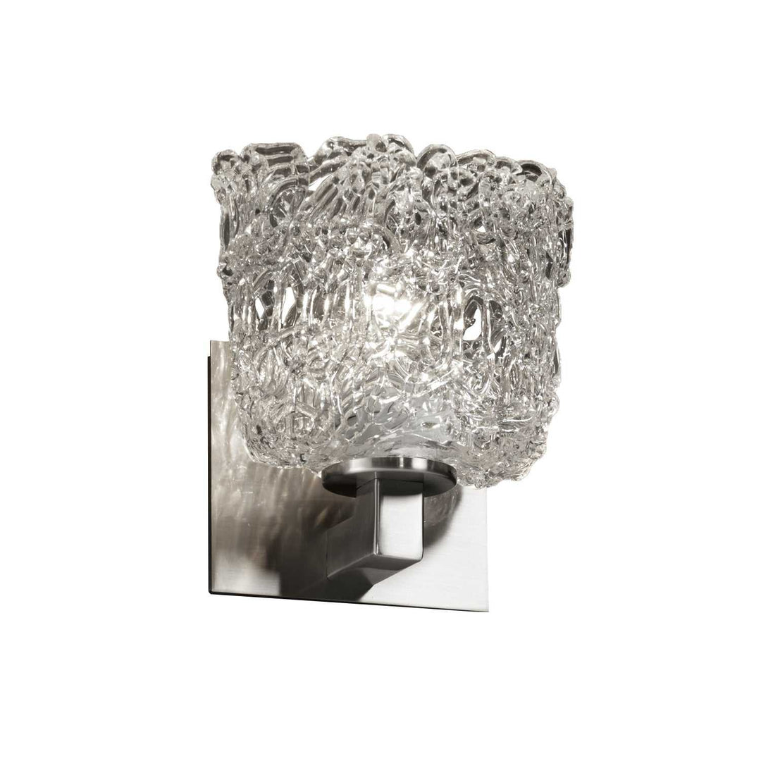Veneto Luce LED Wall Sconce in Brushed Nickel Justice Designs