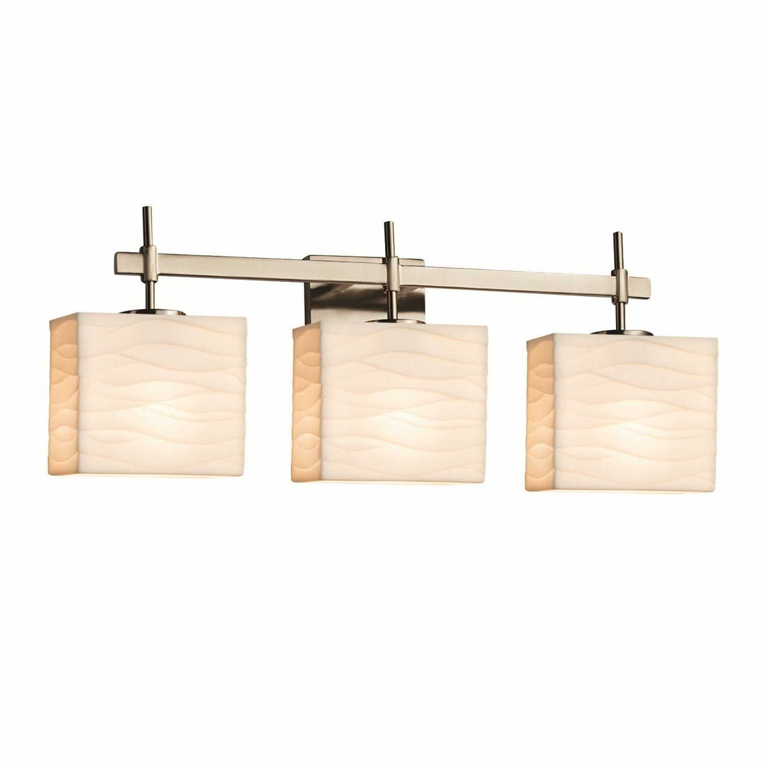 Porcelina LED Bath Bar in Brushed Nickel Justice Designs