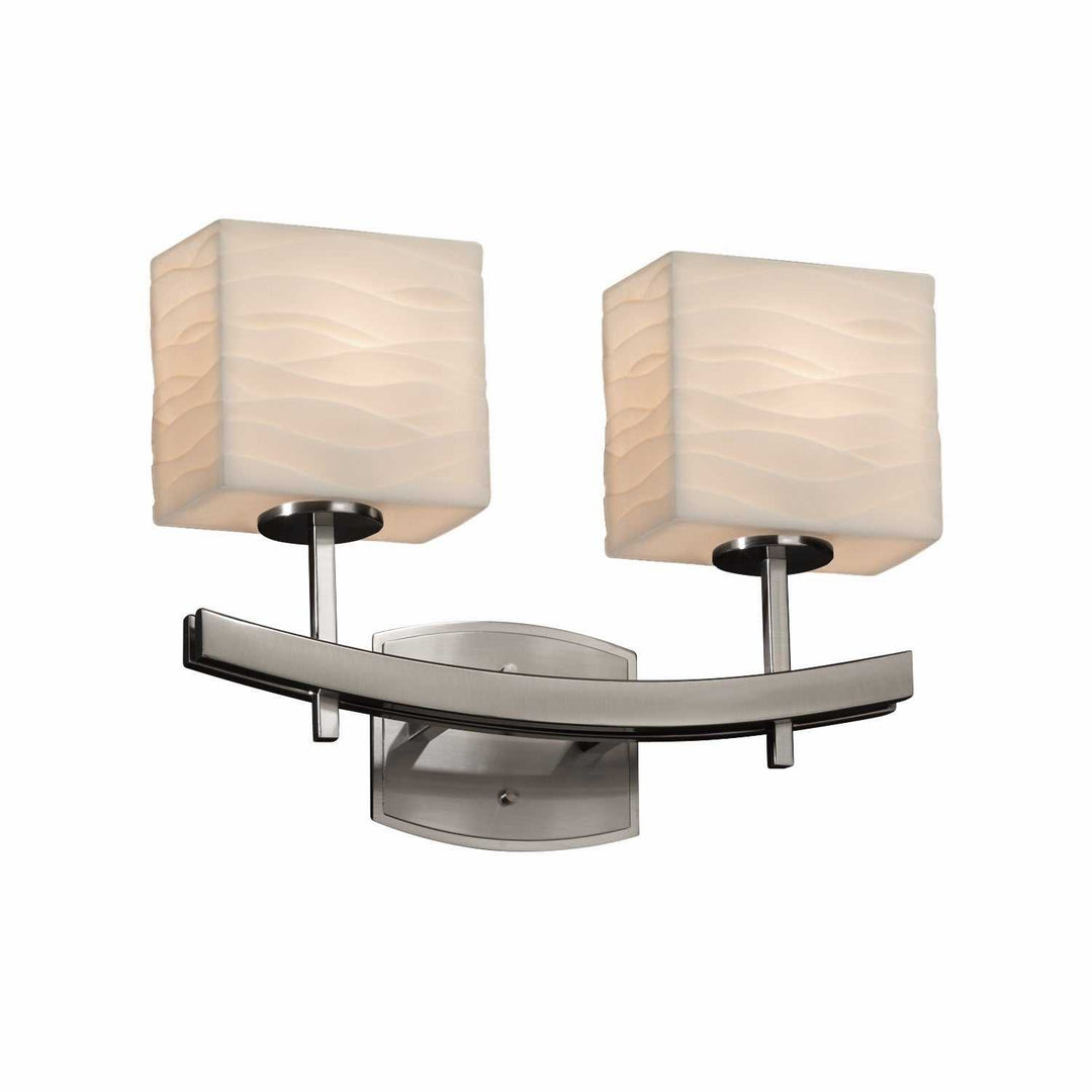 Porcelina LED Bath Bar in Brushed Nickel Justice Designs