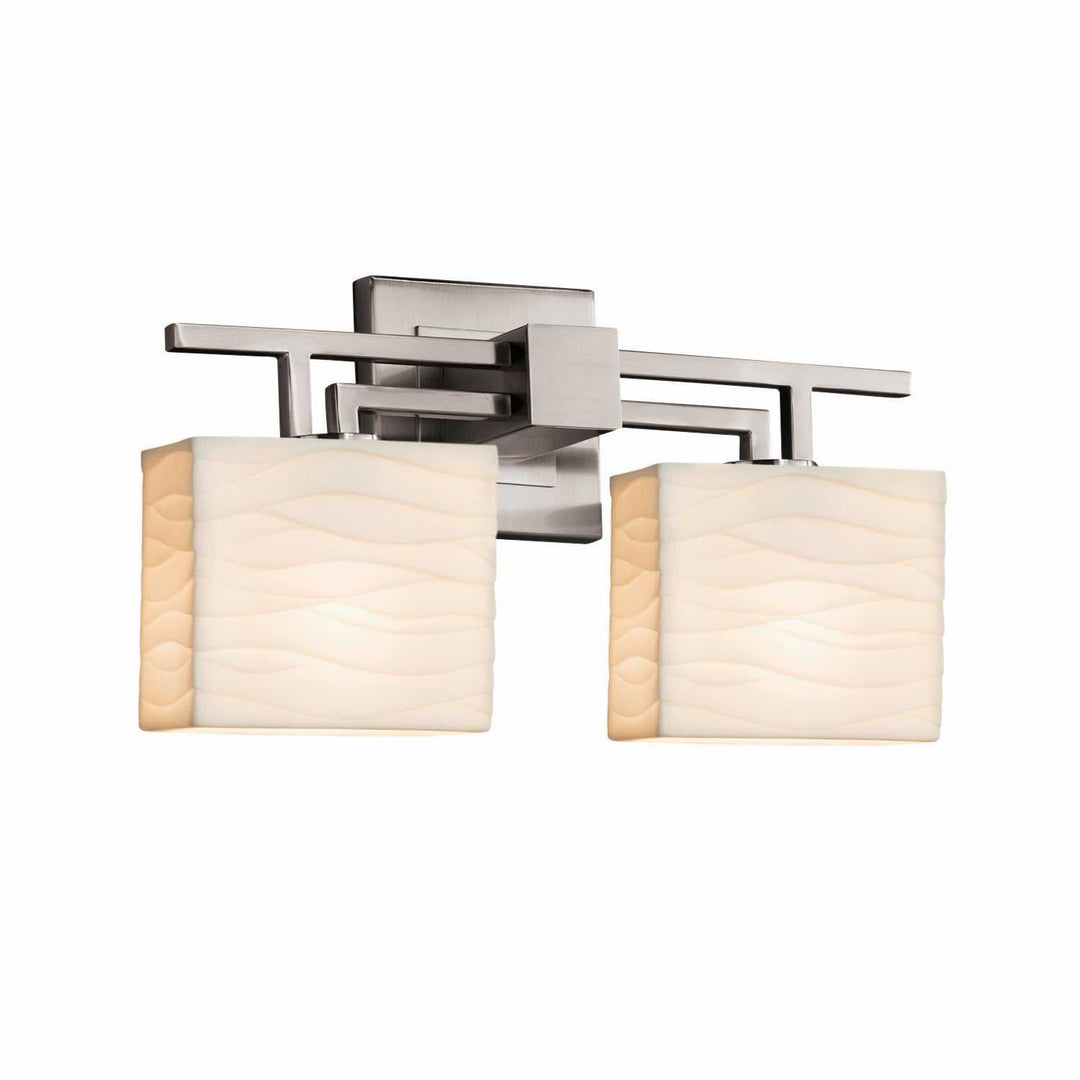 Porcelina LED Bath Bar in Brushed Nickel Justice Designs