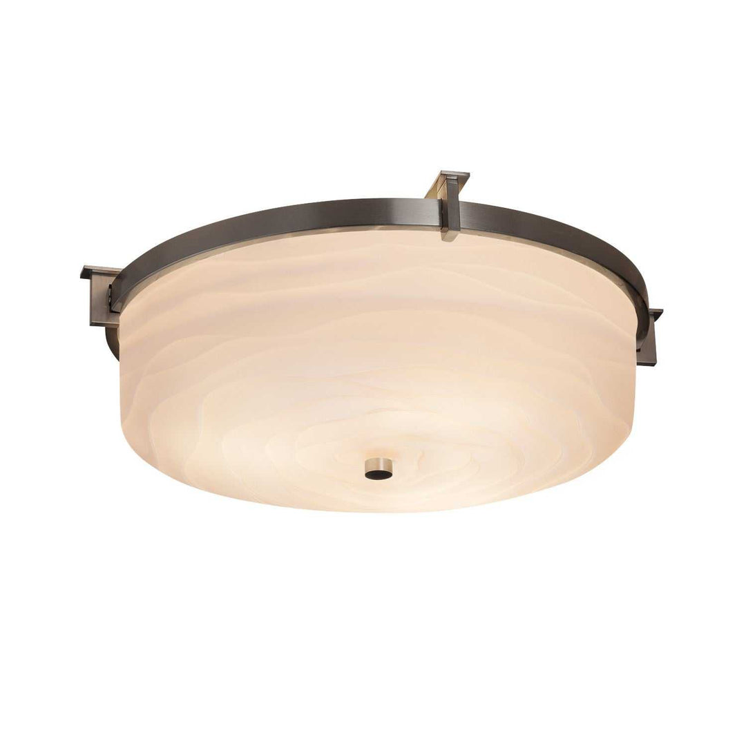 Porcelina LED Flush-Mount in Brushed Nickel Justice Designs