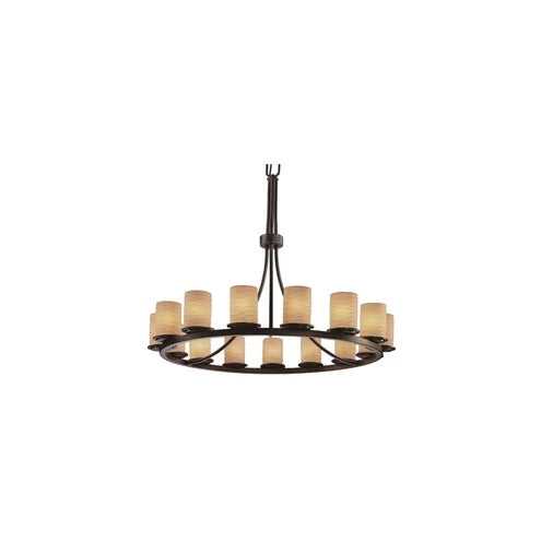 Limoges LED Chandelier in Dark Bronze Justice Designs