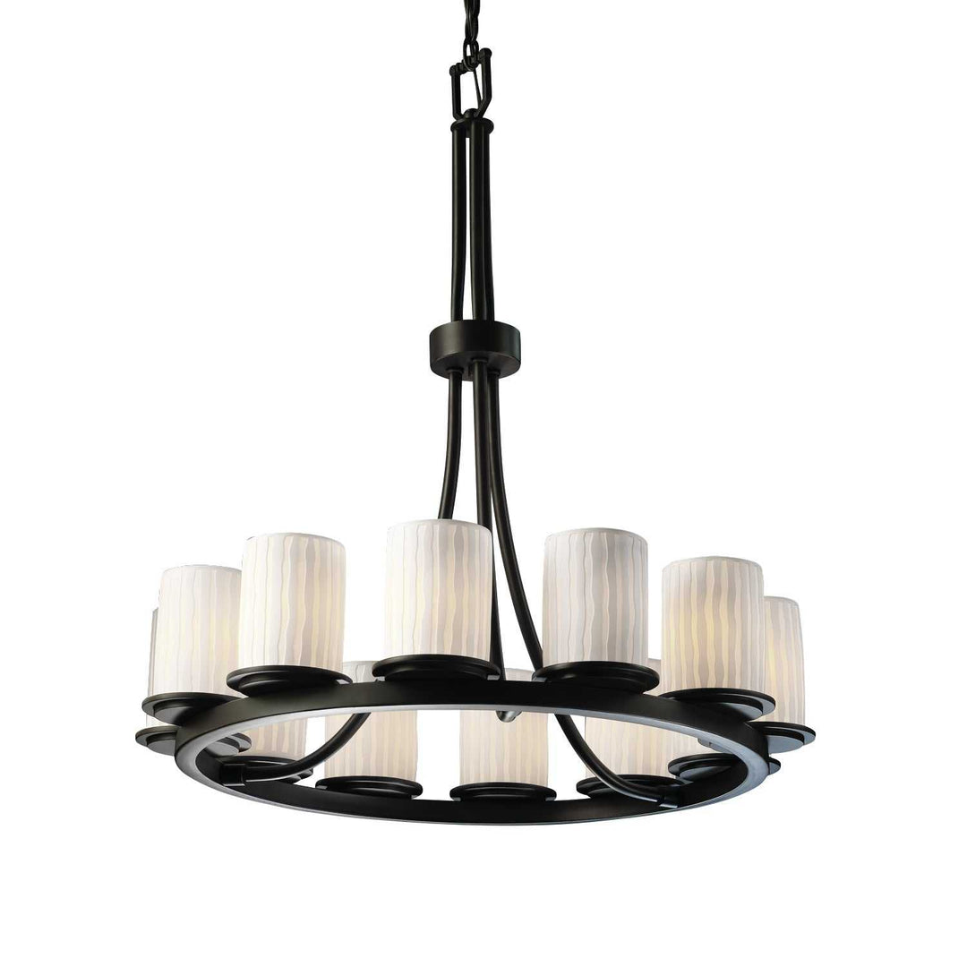 Limoges LED Chandelier in Dark Bronze Justice Designs