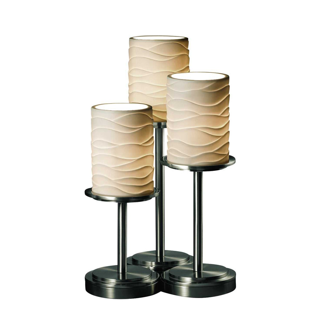 Limoges LED Table Lamp in Brushed Nickel Justice Designs