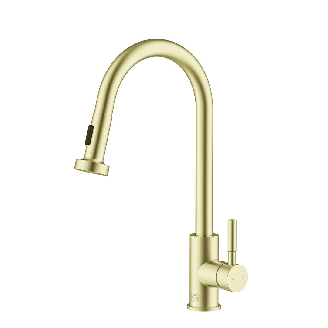 Elegant Lighting - FAK-309BGD - Kitchen Faucet - Sem - Brushed Gold