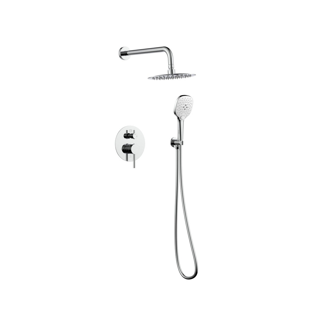 George Complete Shower Faucet System With Rough-In Valve in Chrome - available from The Lighting Shoppe, trusted by Canadian homeowners