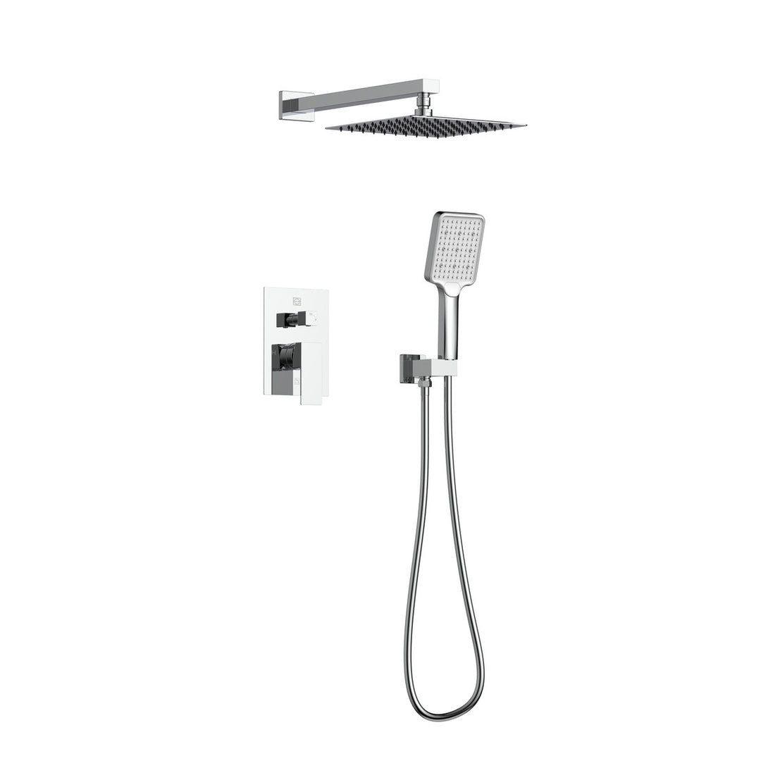 Petar Complete Shower Faucet System With Rough-In Valve in Chrome - available from The Lighting Shoppe, trusted by Canadian homeowners