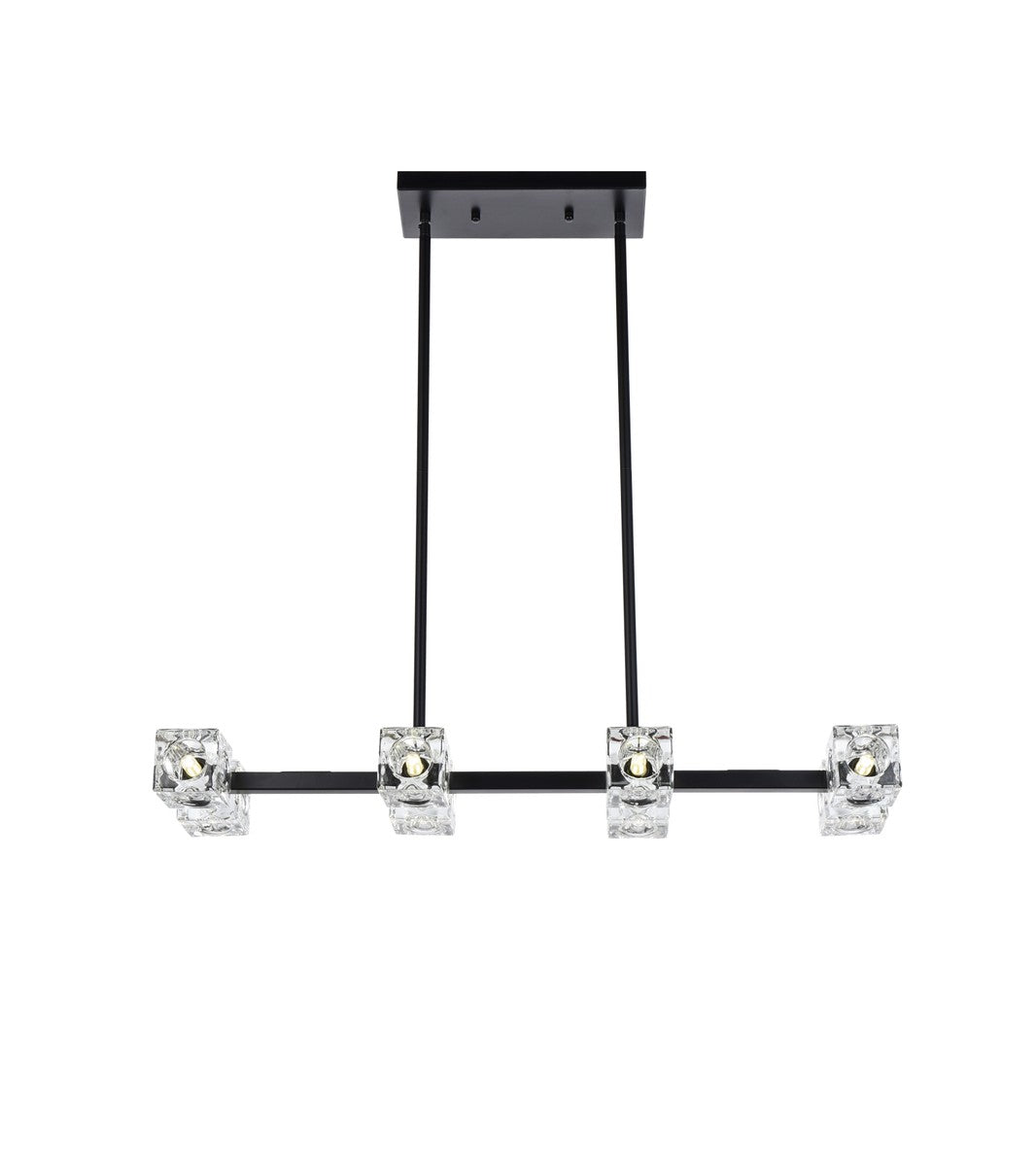 Lyra Eight Light Pendant in Black - available from The Lighting Shoppe, trusted by Canadian homeowners