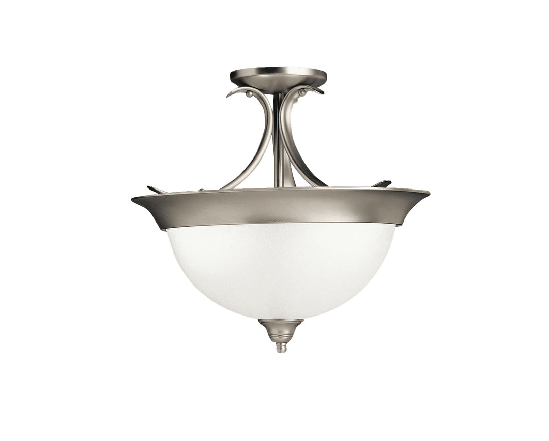 Kichler Canada - 3623NI - Three Light Semi Flush Mount - Dover - Brushed Nickel