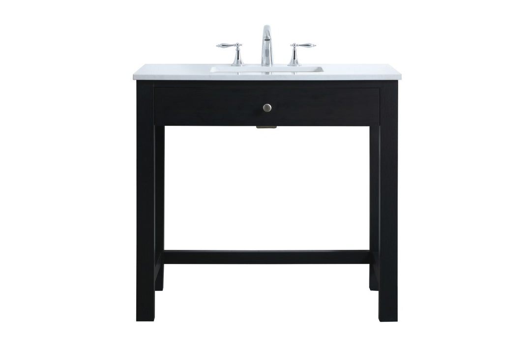 Elegant Lighting - VF14836MBK - Bathroom Vanity - Hudson - Black