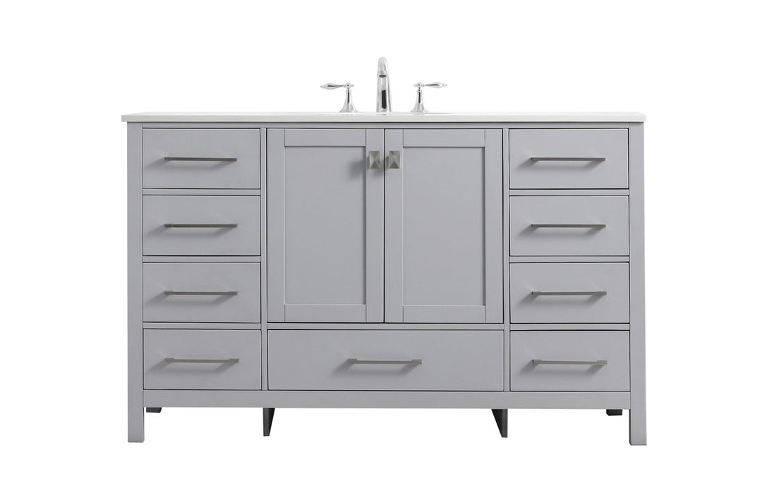 Elegant Lighting - VF18854GR - SIngle Bathroom Vanity - Irene - Grey