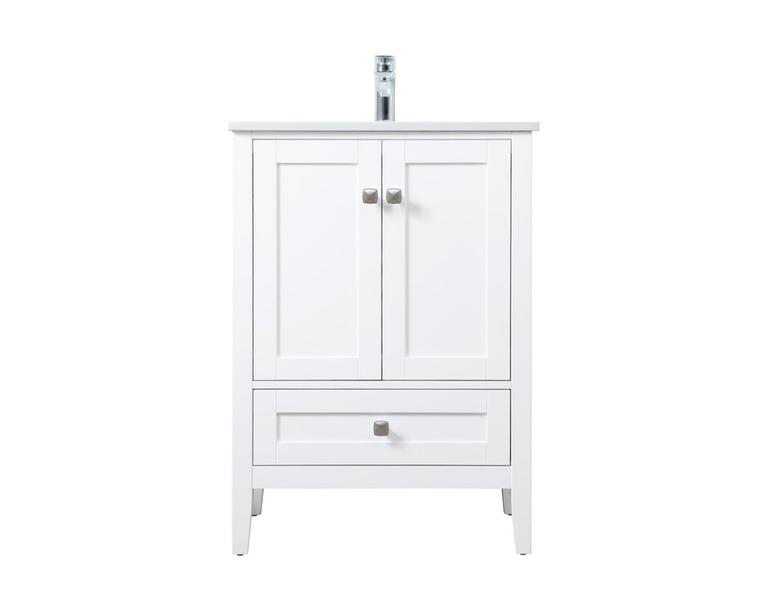 Elegant Lighting - VF21124WH - SIngle Bathroom Vanity - Hamilton - White
