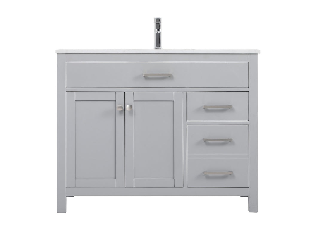 Elegant Lighting - VF23342GR - SIngle Bathroom Vanity - Lewis - Grey