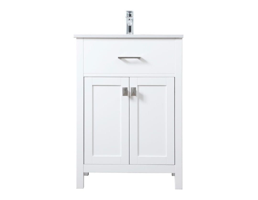 Elegant Lighting - VF28824WH - SIngle Bathroom Vanity - Harrison - White
