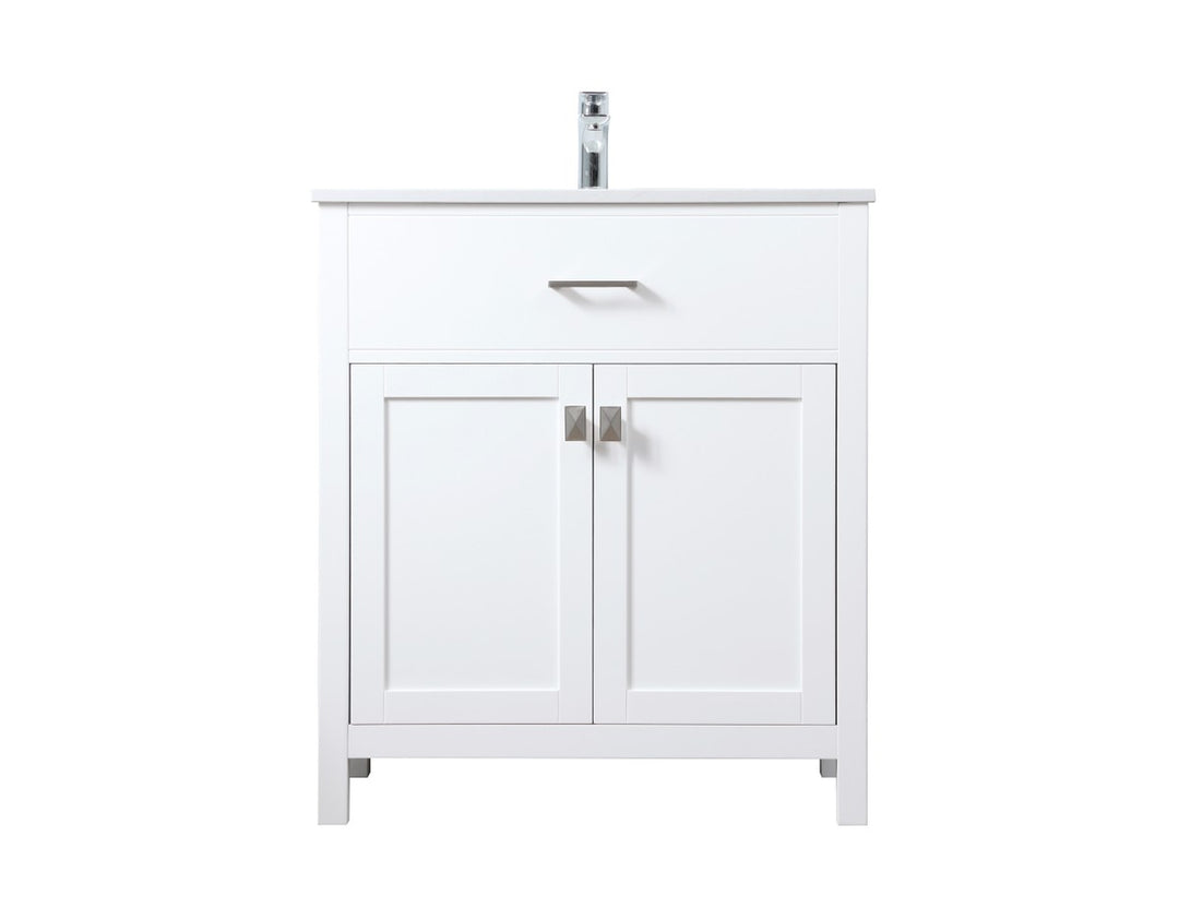 Elegant Lighting - VF28830WH - SIngle Bathroom Vanity - Harrison - White