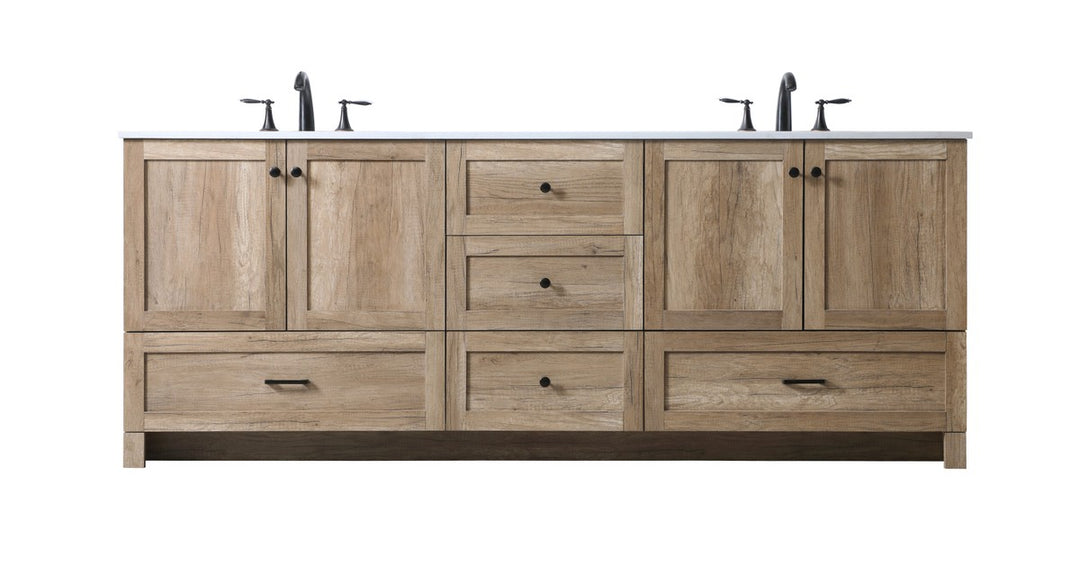 Soma Double Bathroom Vanity in Natural Oak - available from The Lighting Shoppe, trusted by Canadian homeowners